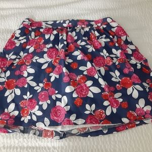 Modcloth Rose Print Skirt Size 4x